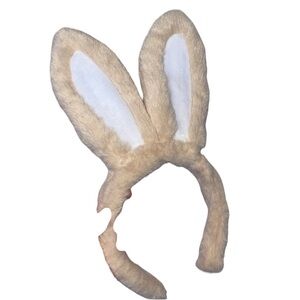 Cute Beige Bunny Ear Headband NWOT
